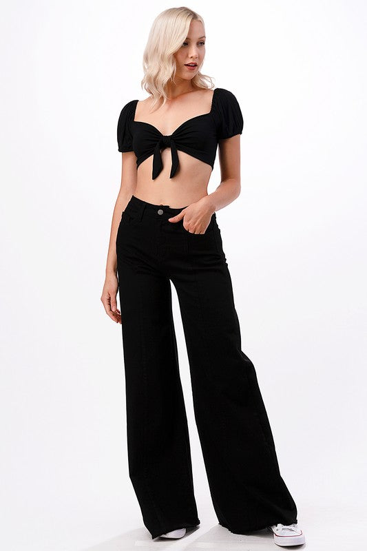 Wide leg, denim pants, jeans, western