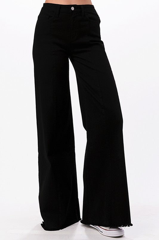 Wide leg, denim pants, jeans, western