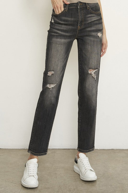 HIGH RISE GIRLFRIEND JEANS