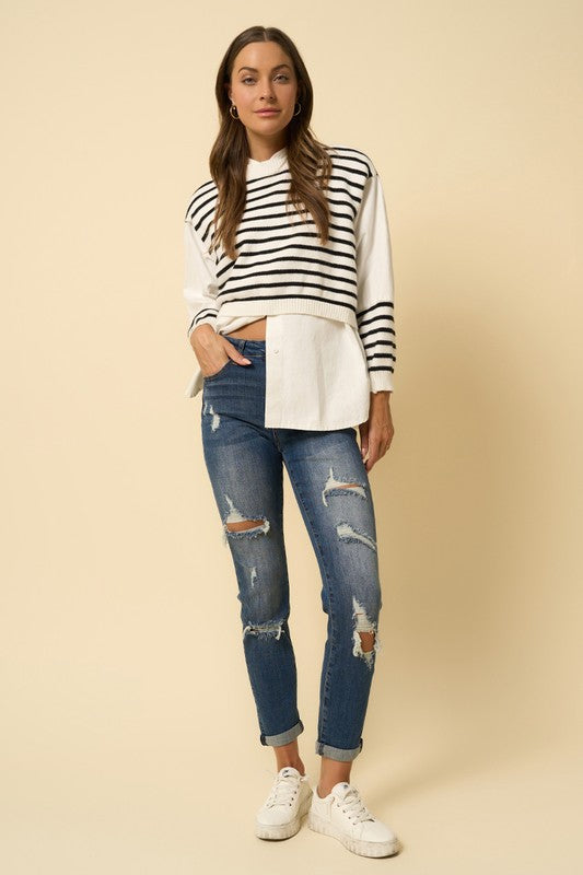 Destroyed Boyfriend Jeans
