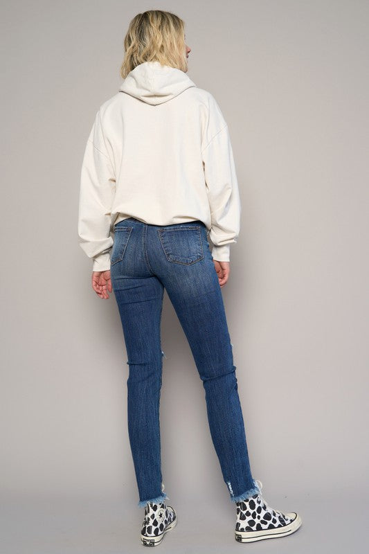 MID-RISE CROP SLIM SKINNY