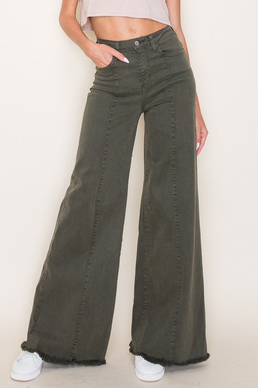 Wide leg, denim pants, jeans, western