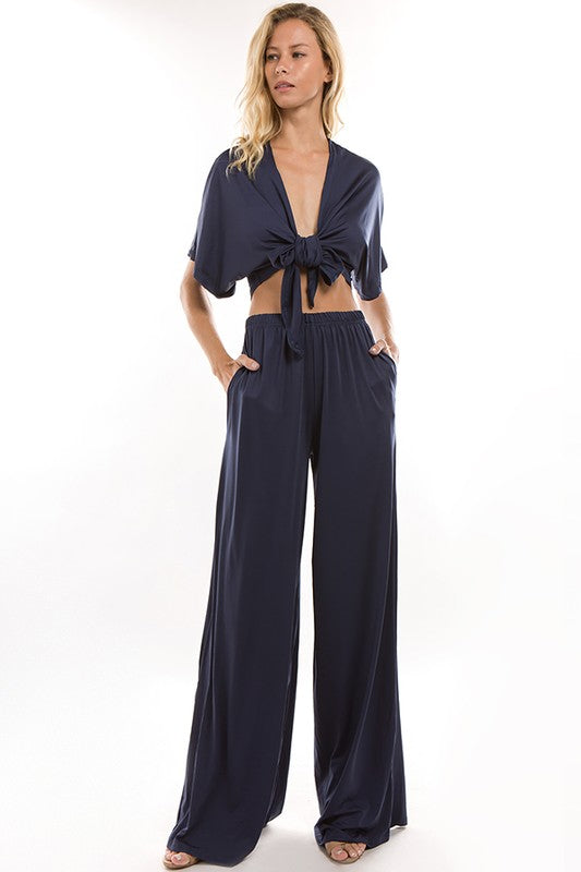 SEXY SOLID TWO PIECE SET
