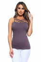 Womens Seamless Triple Criss-Cross Front Cami