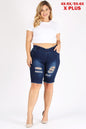 4X/5X-5X/6X Plus Size Jeggings Bermuda Pants