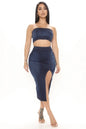 Miami Skirt Set in Dark Denim