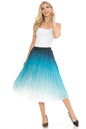 Women's High Waist Pleated A-Line Swing
