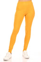 Solid high rise fitted leggings