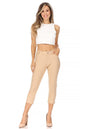 Stretchy, pull up, capri jeggings