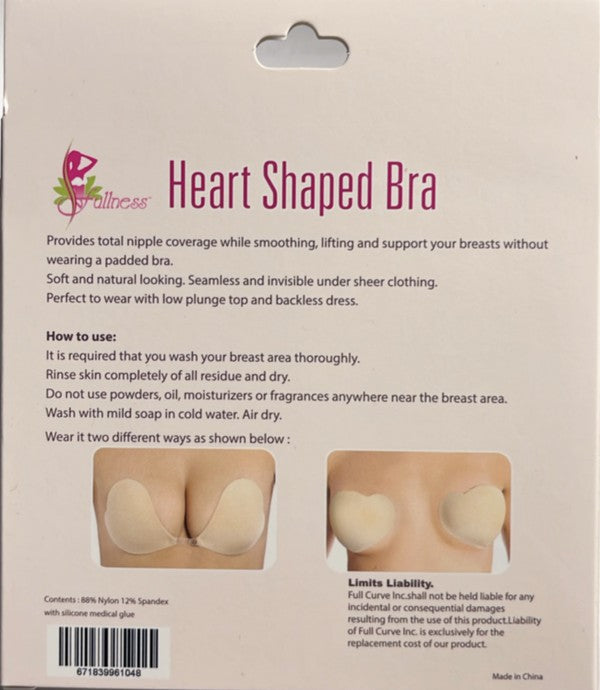Heart Shaped Adhesive Bra Sticky Bra 3028