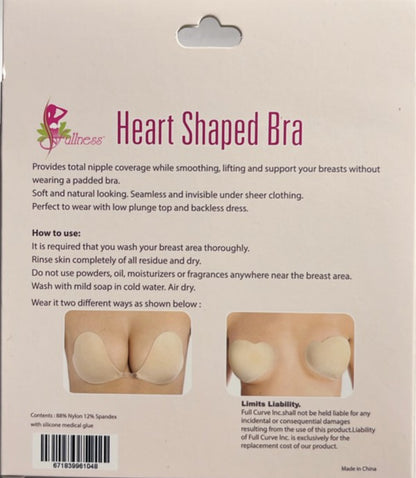 Heart Shaped Adhesive Bra Sticky Bra 3028