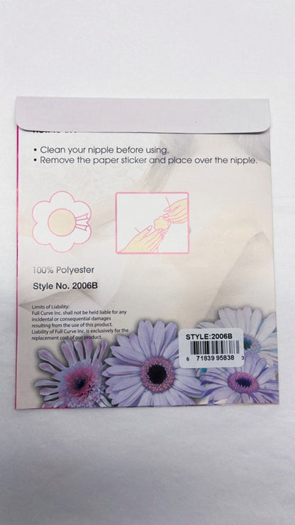 BS2006 Black color nipple cover petals