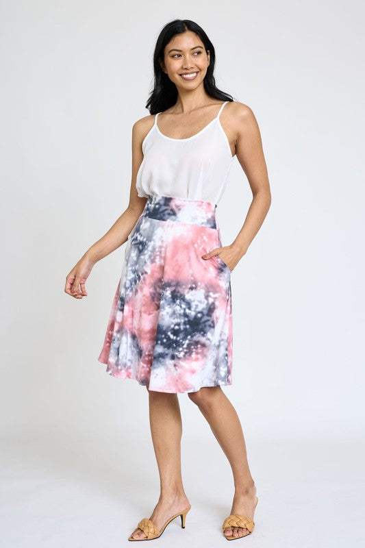 Printed Swing Skirt