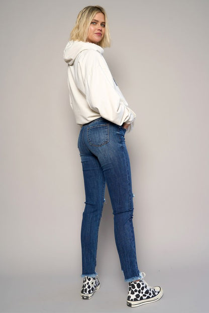 MID-RISE CROP SLIM SKINNY