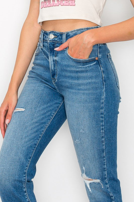 HIGH RISE TAPERED LEG