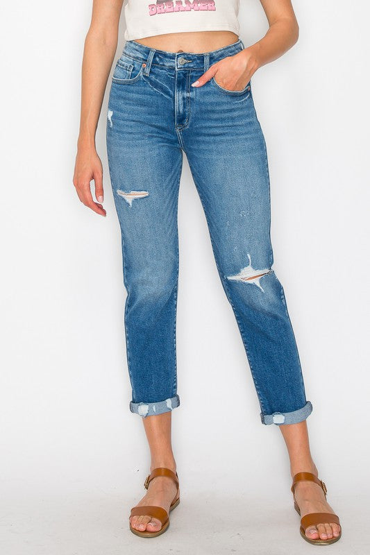 HIGH RISE TAPERED LEG