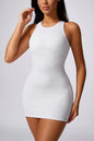 Fashionable slim skinny hip wrap dresses