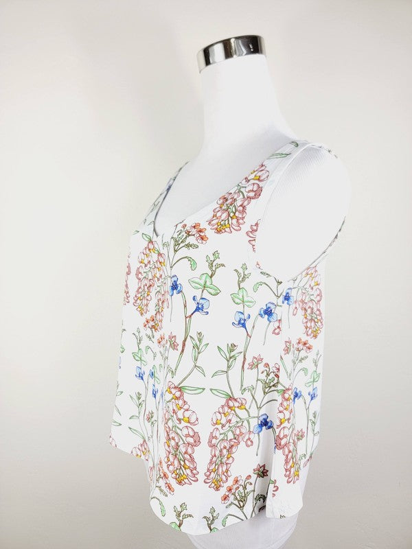 Cotton Tank Top, Boho tank top, Adjustable strap