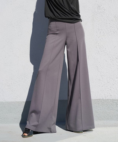 PONTE WIDE LEG FULL LENGTH PANTS