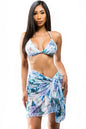 MESH 2-PIECE FLORAL PRINT
