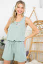 PLUS WASHED COMFY TERRY ROMPER
